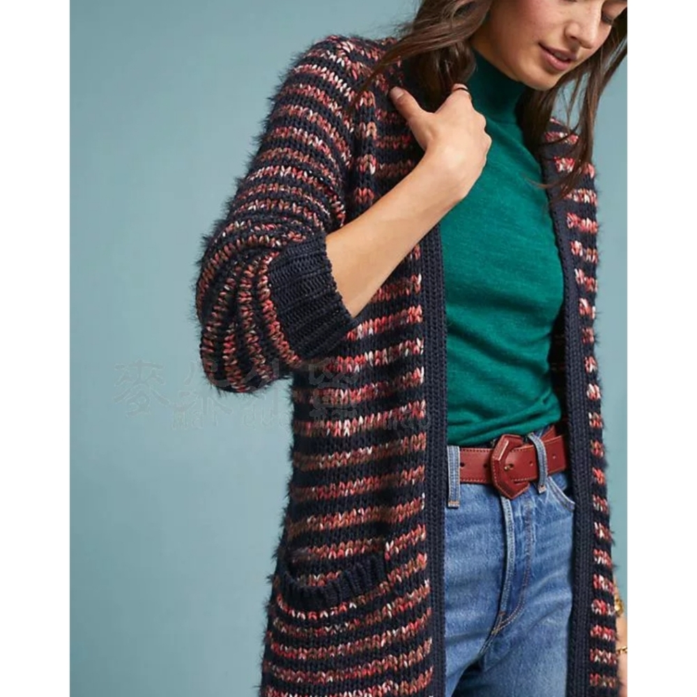 Anthropologie Moth Long knitted cardigan